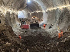 Vortrieb von Süden für Tunnel Kaiserstuhl