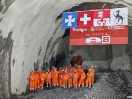 Durchschlag bei Tunnel Kaiserstuhl