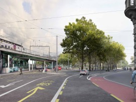 Visualisierung Verkehrsmassnahmen am Bollwerk Stadt Bern