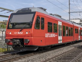 Uetlibergbahn im Gebiet Binz