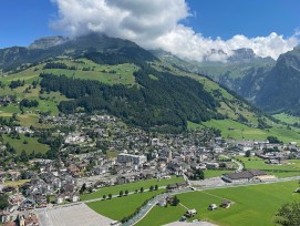 Luftbild der Gemeinde Engelberg