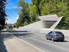 Visualisierung Portal Hübelitunnel in Thun
