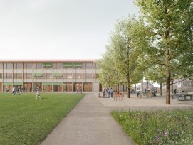 Visualisierung des neuen Oberstufenzentrums in Schwarzenburg