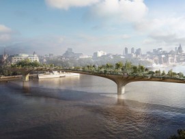 Visualisierung Garden Bridge in London