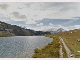 Der 5-Seenweg in der Zermatter Bergwelt (Bilder: Google Street View)