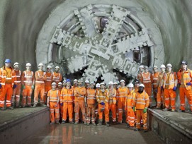 Abschluss der Tunnelbohrarbeiten am Crossrail-Project in London. (zvg)
