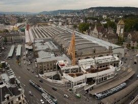 Gesamtsieger und Sieger Kategorie Grund-, Tief- und Infrastrukturbau: Durchmesserlinie Zürich-Bahnhof Löwenstrasse (Oli Rust, pixstudios, Zürich)