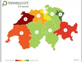 Die höchsten und niedrigsten Zinsen nach Regionen (Grafiken zvg)