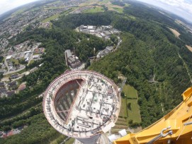 Eindrücklicher Anblick: die Baustelle aus der Vogelperspektive. (PD)