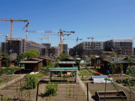 Die Metropolitanregion Zürich soll hauptsächlich in den Stadtlandschaften aller dazugehörigen Kantone wachsen, wie etwa hier in der Stadtzürcher Überbauung Freilager. Bild: Gabriel Diezi