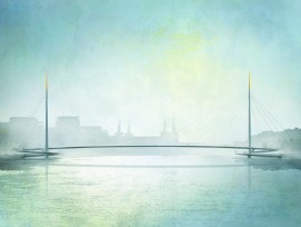 So soll die neue Themse-Brücke dereinst aussehen (Visualisierungen zvg)