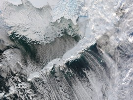 Wolken über den Aleuten. (Bilder: Nasa) 1/8
