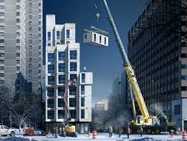 „My Micro NY“: In Manhattan werden die Mikro-Apartements übereinandergestapelt. (zvg)