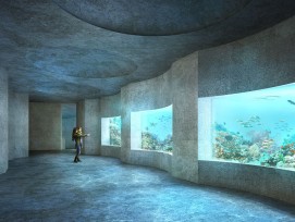 Projekt "Seacliff": Das neue Ozeanium an der Heuwaage in Basel wurde von den Boltshauser Architekten aus Zürich entworfen (Zoo Basel)
