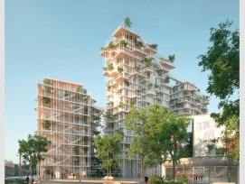 Neben Holz - voraussichtlich Fichte ider Weisstanne - setzen die Architekten... (zvg)
