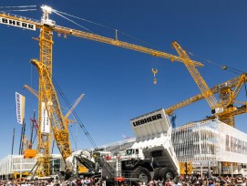 Impressionen von der Bauma 2016 in München. (Foto: Liebherr / Alle folgenden  Fotos: Claudia Bertoldi)