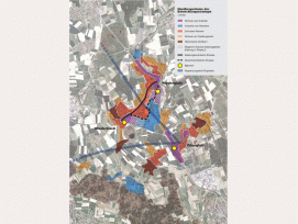 Grafik der fünf Handlungsräume in der Entwicklungsstrategie (zvg)