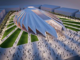 So sieht der Expo-Pavillon der VAE aus (Visualisierungen: Santiago Calatrava)