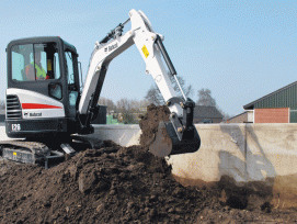 Wo steckt der Bobcat-Minibagger gleichen Typs aus der Glarner Mietflotte? (Bild: A. Leiser AG)