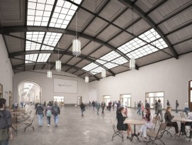 So wird die erneuerte SNCF-Halle aussehen (Visualisierung SBB)