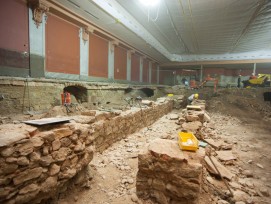 Grabungen unter dem Casino: Dieses Foto ist auf den Facebook-Seiten der Archäologischen Bodenforschung zu sehen (zvg)