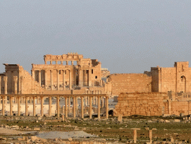 Baal-Tempel-Anlage in Palmyra vor der Zerstörung.