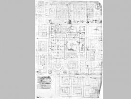 Der St. Galler Klosterplan, der wahrscheinlich im 9. Jahrhundert auf der Klosterinsel Reichenau entstand. Er ist die älteste bekannte Architekturzeichnung des Abendlandes.  (Bild: gemeinfrei)