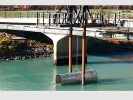Die Durchströmturbine wurde an Hochschule für Ingenieurwissenschaften des Kantons Wallis entwickelt. (hevs.ch)