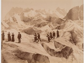 John Jullien,  Überquerung des Eismeers , um 1880. (Musée de l’Elysée, Lausanne)