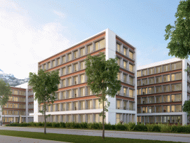 So wird das neue Verwaltungsgebäude aussehen. (Visualisierung D. Jüngling und A. Hagmann Architekten BSA / SIA AG)