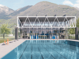 Viel Glas und Licht: das ausgebaute Schwimmsportzentrum in Tenero. (zvg)