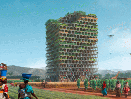 Damit möglichst wenig fruchtbares Land verbraucht wird, wollen die Architekten in die Höhe bauen.(Pawel Lipiński, Mateusz Frankowski )
