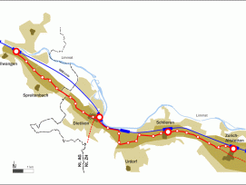 Die schematische Linienführung der Limmattalbahn. (Bild: zvg)