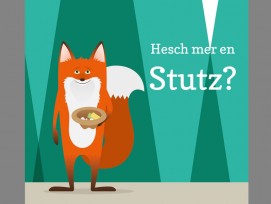 Sammelfuchs Lucky, der Botschafter der Crowdfunding-Kampagne des Tierparks Goldau. (Bild zvg)