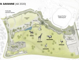 Übersichtsplan der neuen Anlage Lewa Savanne