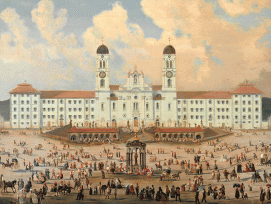 Kloster Einsiedeln um 1840/1850. 