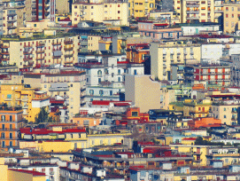 Häuser in Neapel, Symbolbild.