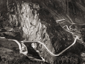 Die Schöllenenschlucht im Jahr 1934. 