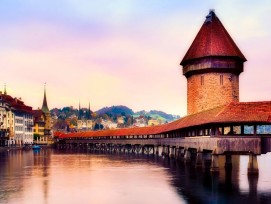 Kapellbrücke in Luzern.