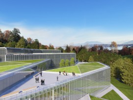 So soll das neue Uno-Verwaltungsgebäude in Genf aussehen, Visualisierung. 