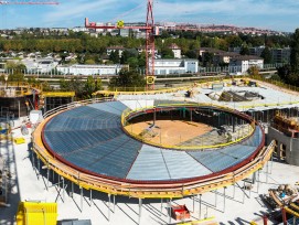 Baustelle des neuen Verwaltungssitzes des IOC.