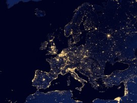 Europa bei Nacht