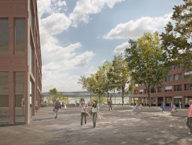 So könnte die neue Kantonsschule im "AuPark" in Wädenswil aussehen.