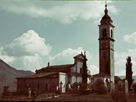 Die Kirche von Gentilino um 1941.