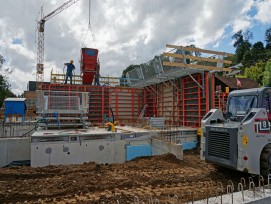 EFH-Baustelle in der Nähe von Bern