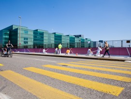 Maler-Lehrlinge haben die Brückenwände beim Bahnhof SBB neu gestaltet.