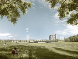 ETH-Campus Hönggerberg 2040: Höhenentwicklung und Portralgebäude.