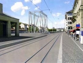 "Organisation der Leere“: Dieses 14 Meter hohe und 16 Meter lange Gebilde wollte Jürg Altherr am Limmatquai in Zürich installieren, nachdem der berühmt-berüchtigte Hafenkran weg war.