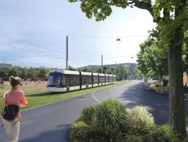 Limmattalbahn bei Urdorf Luberzen, Visualisierung