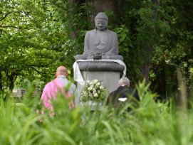 Auf dem Bremgartenfriedhof in der Stadt Bern gibt es neu ein Grabfeld für Buddhisten.